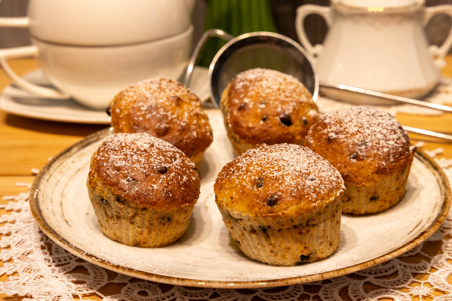 Muffinki bananowe z czekoladą