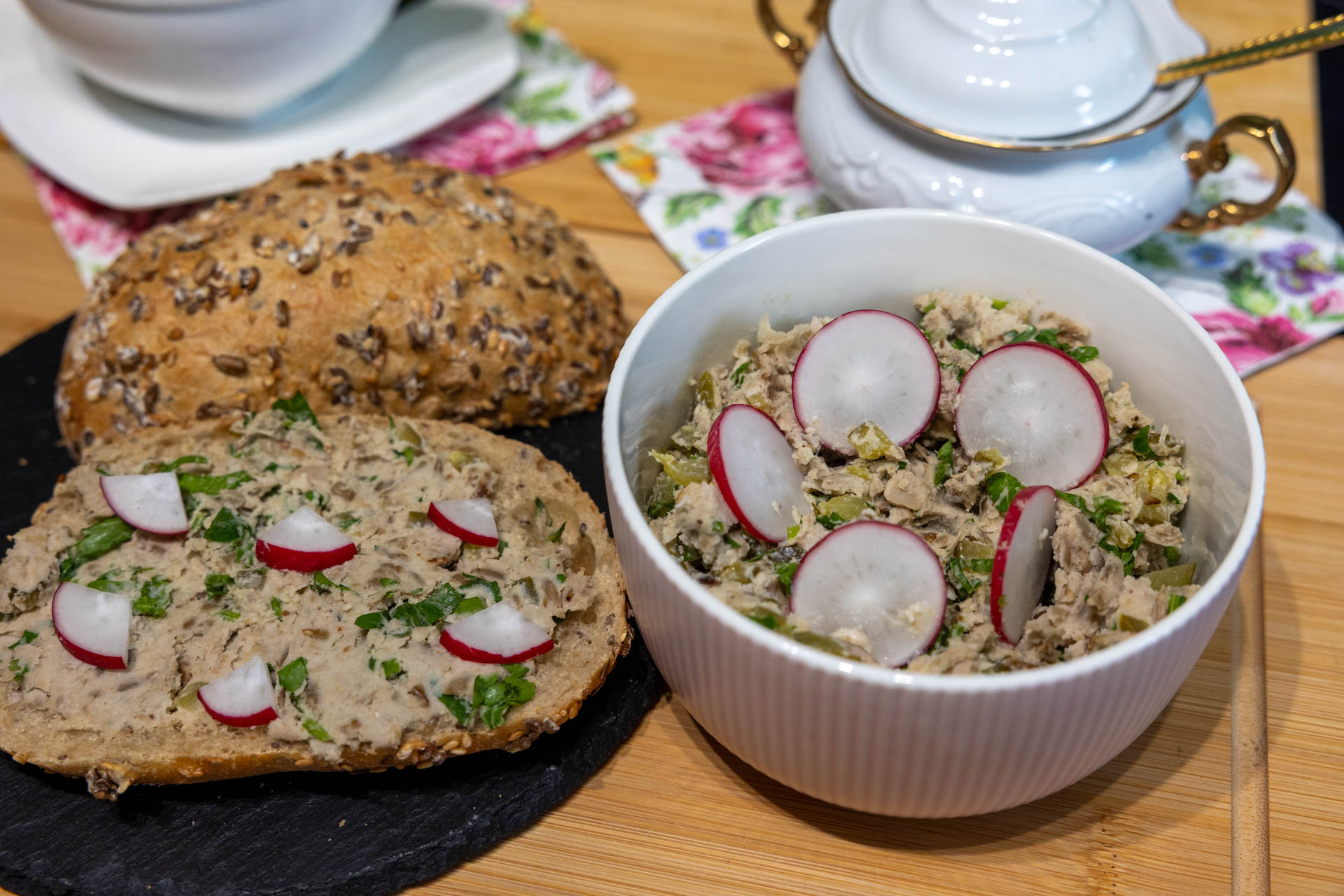 Pasta z białej fasoli i słonecznika